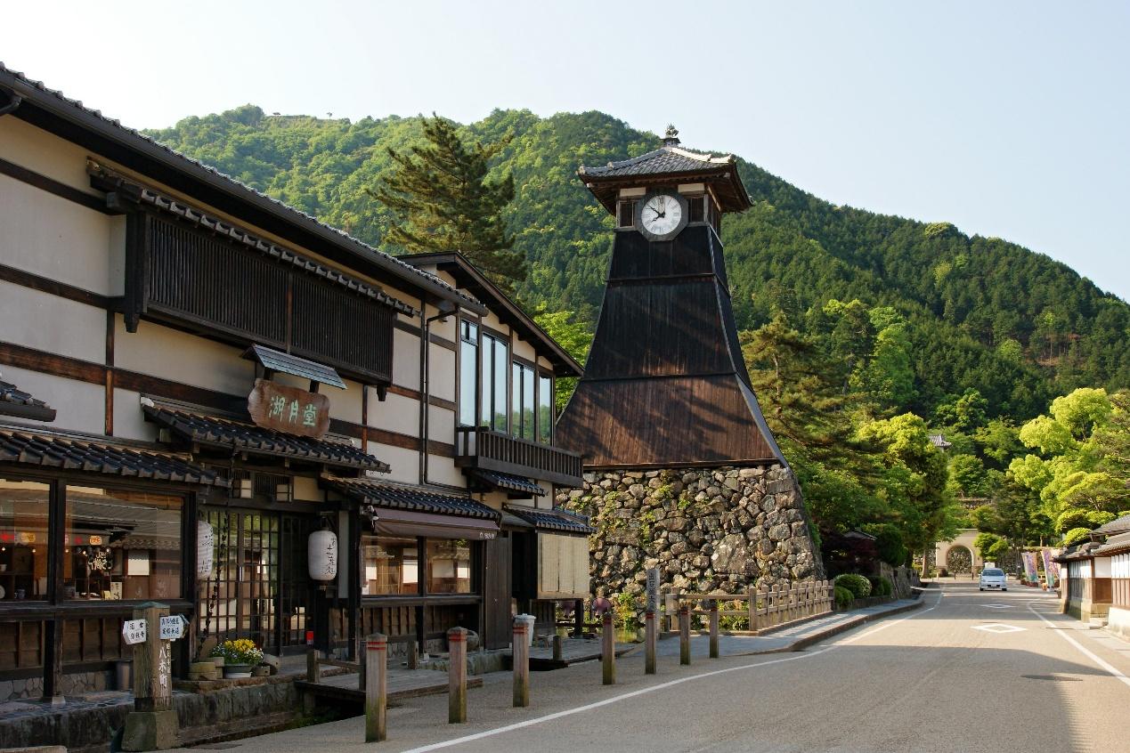 出石辰鼓樓與老街街景